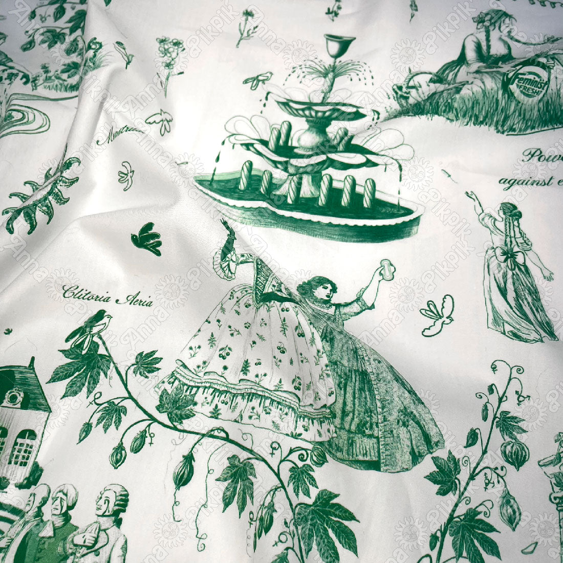 PRE-ORDER Feminist Toile de Jouy fabric