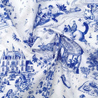 Feminist Toile de Jouy fabric
