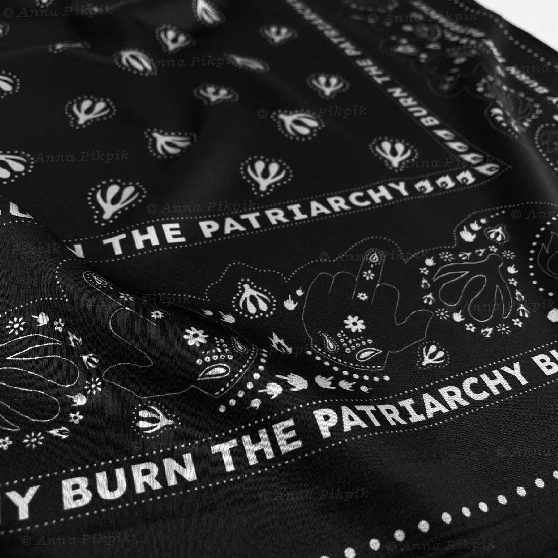 Bandana Burn the Patriarchy