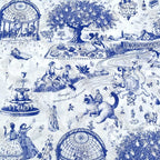 Feminist Toile de Jouy fabric