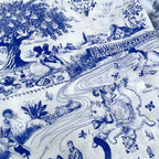 Feminist Toile de Jouy fabric